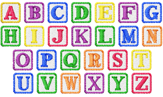 baby block letters font